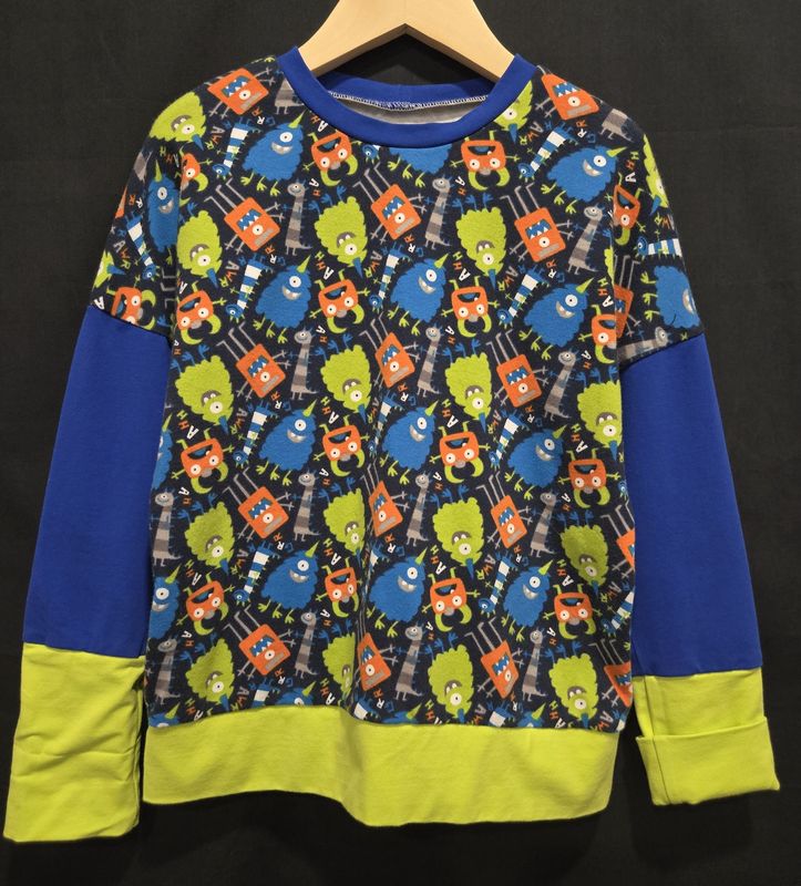 3-6Y Loopers Luffs Monster Long Sleeve