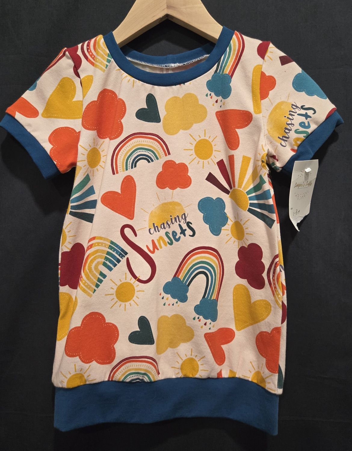 1-3Y Loopers Luffs Rainbow Tshirt