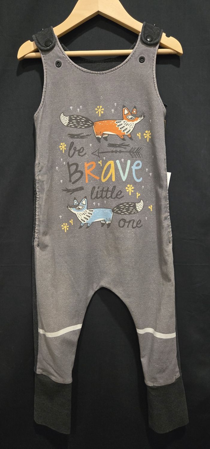 1-3Y Loopers Luffs Forest Overalls