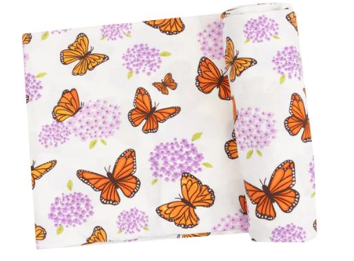 Monarch Butterflies Swaddle Blanket