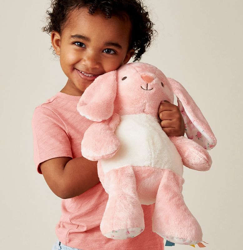 Sweetie Snuggles Pink Bunny