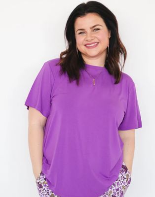 Ploom Adult Boyfriend Tee Purple