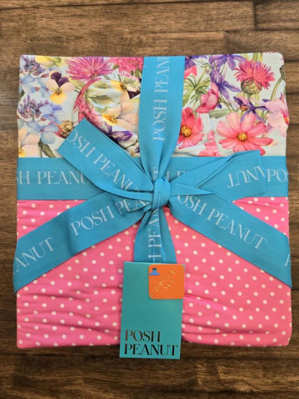 Posh Peanut Blanket Blue Floral