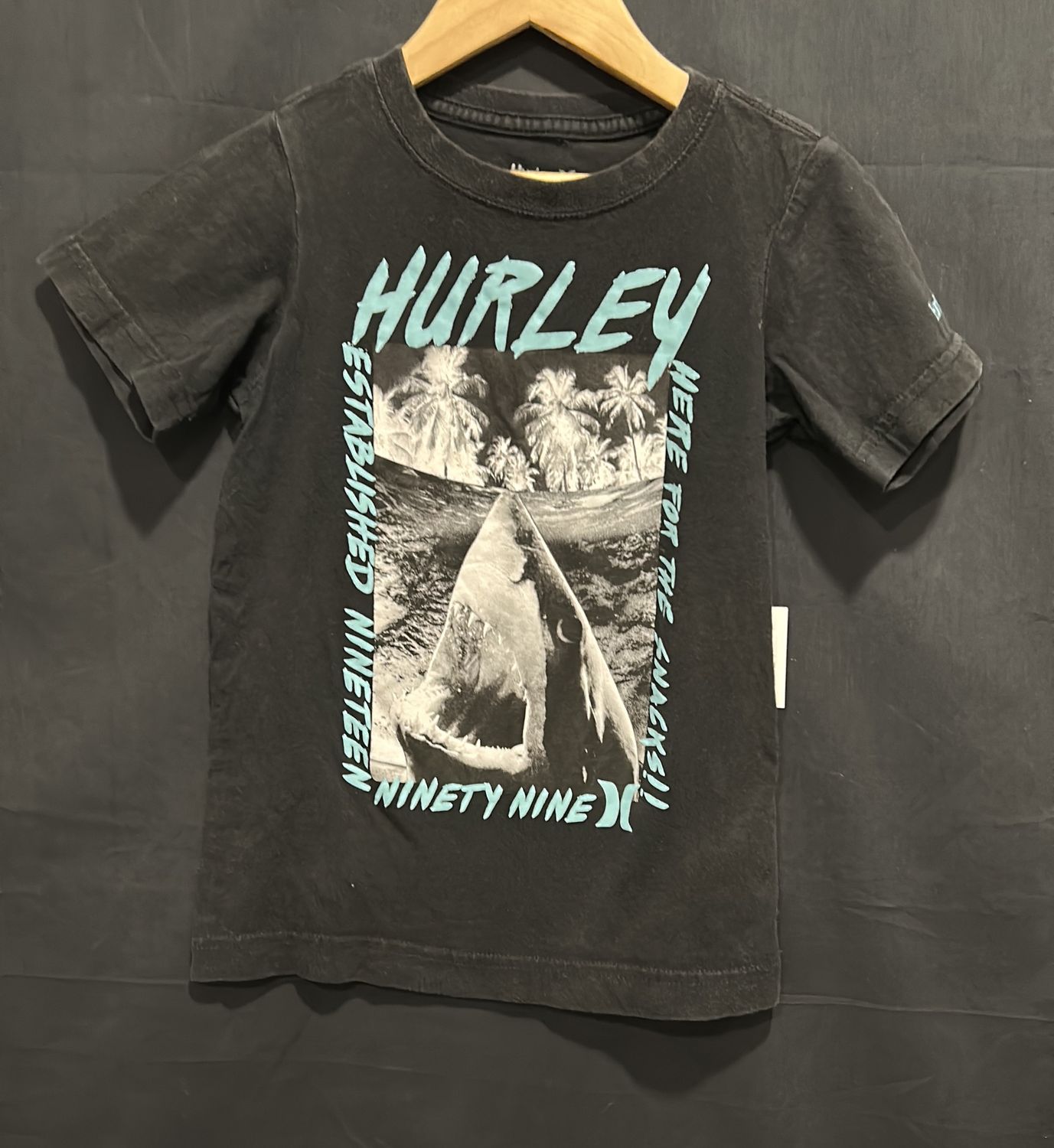 5-6Y Hurley Black Tshirt
