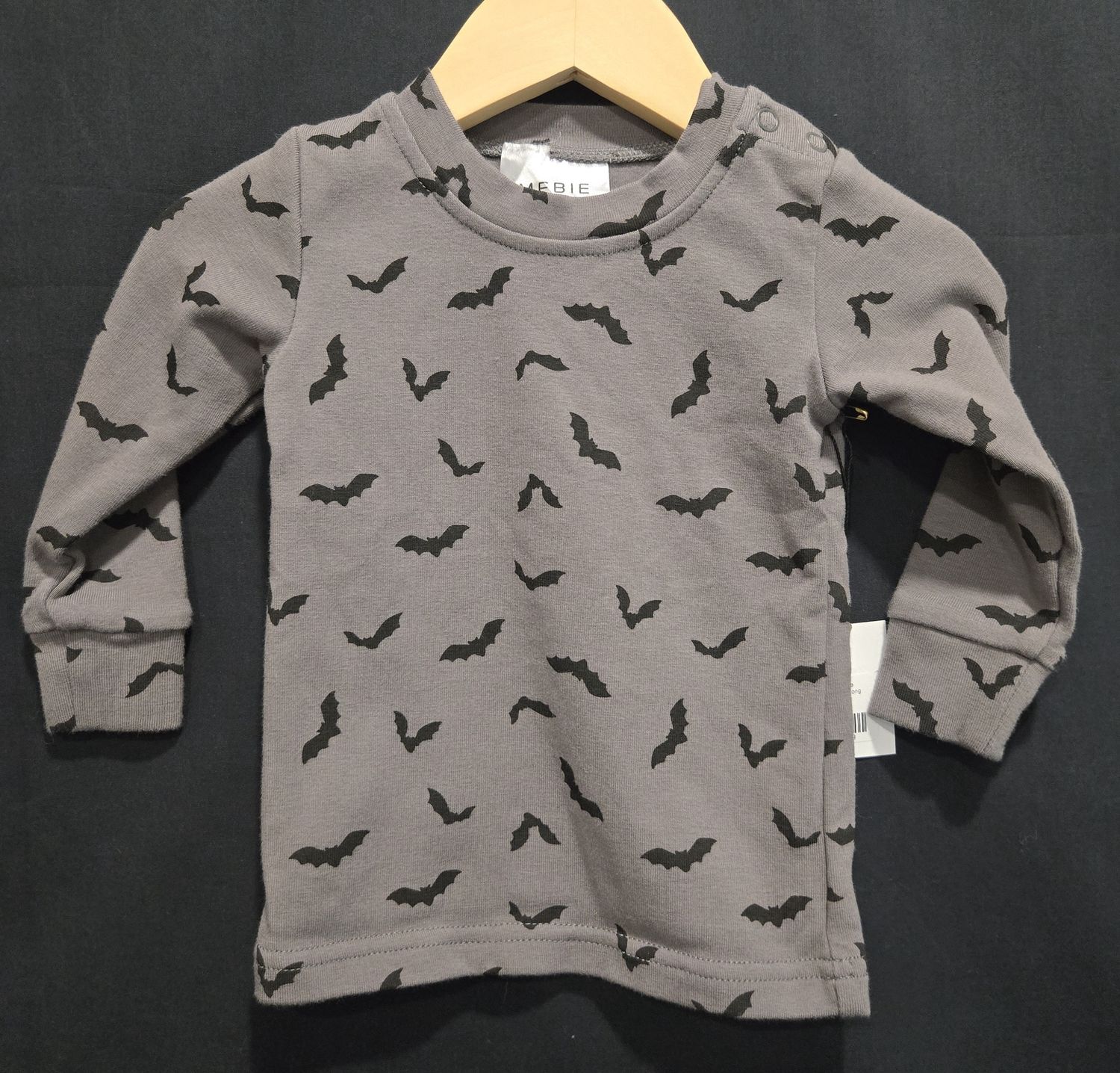 6-12m Mebie Baby Bats Long Sleeve