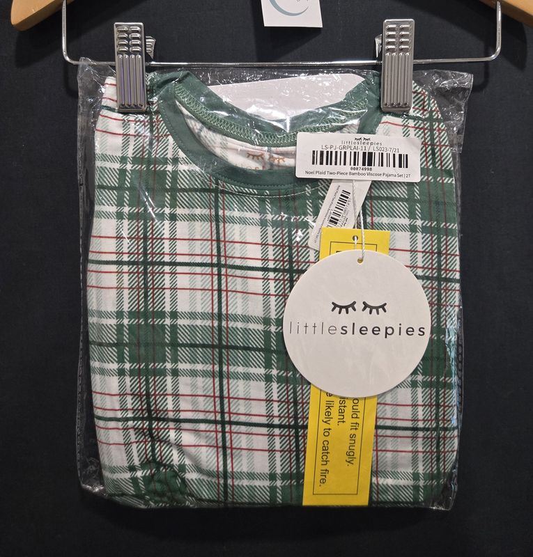 2T Little Sleepies Plaid 2pc Set