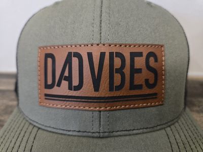 Dad Vibes Leather Patch Hat