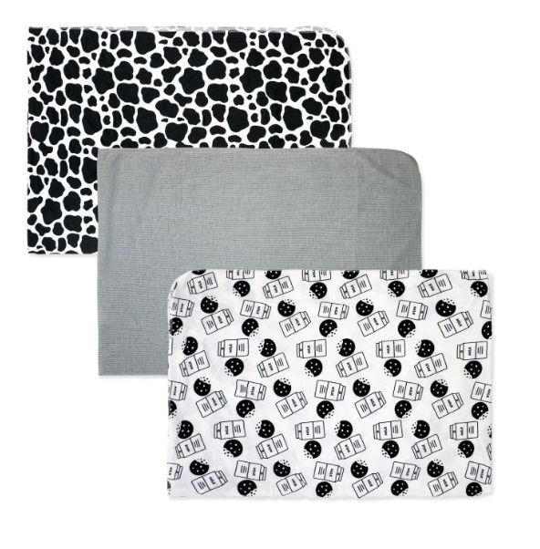 3Pk Knit Swaddles, Colour: Charcoal