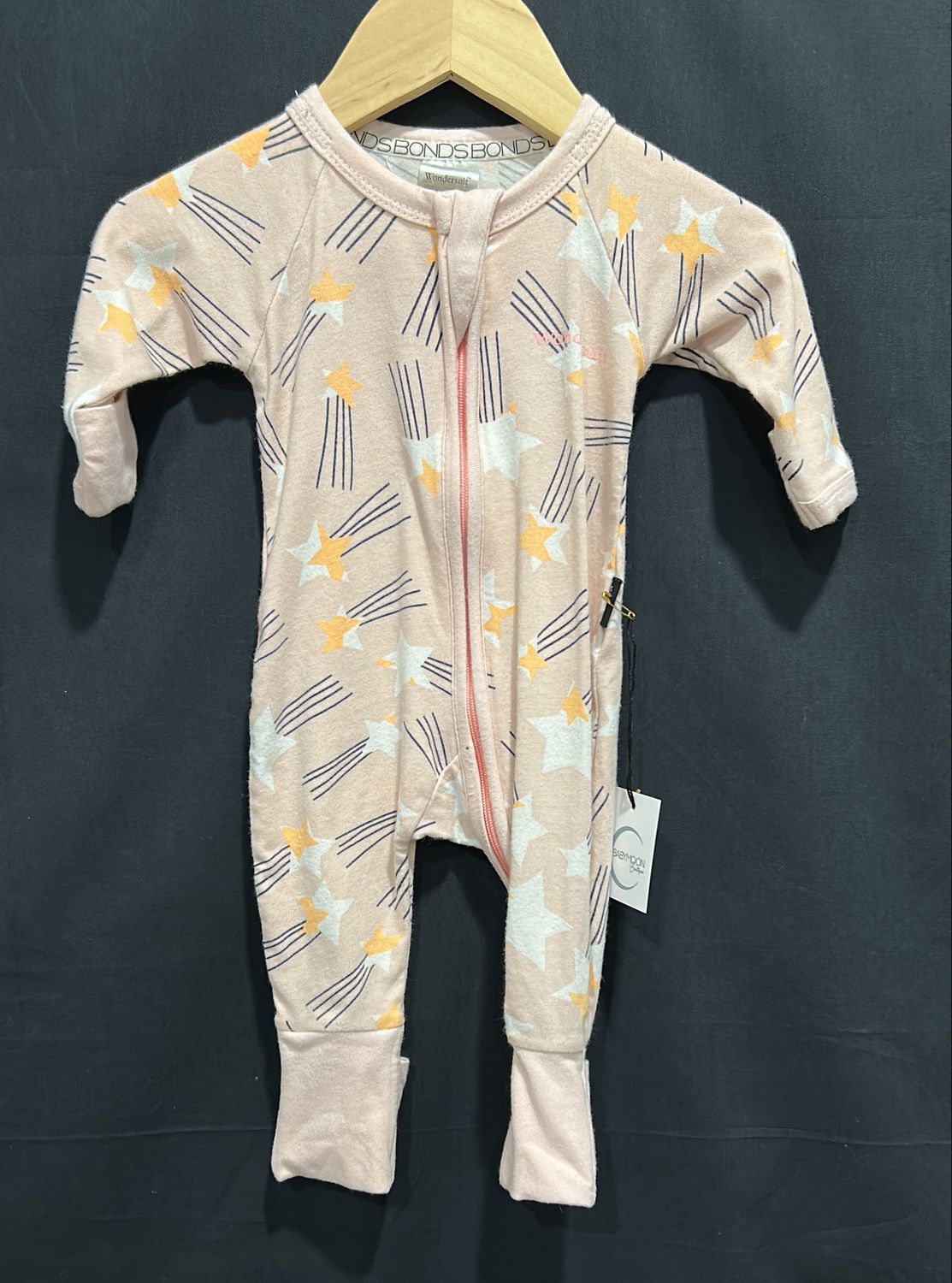 Newborn Bonds Pink Star Sleeper