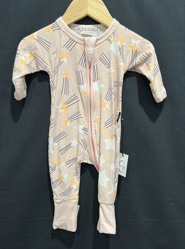 Newborn Bonds Pink Star Sleeper