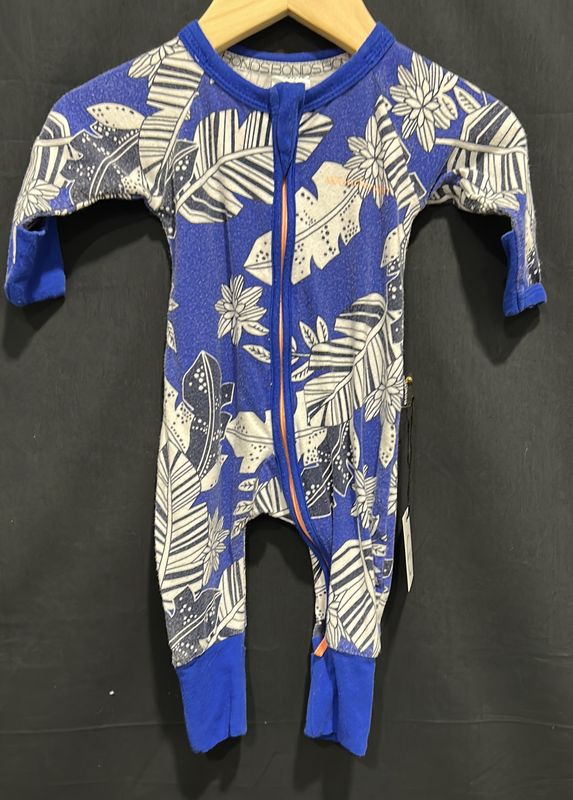 Newborn Bonds Blue Leaf Sleeper