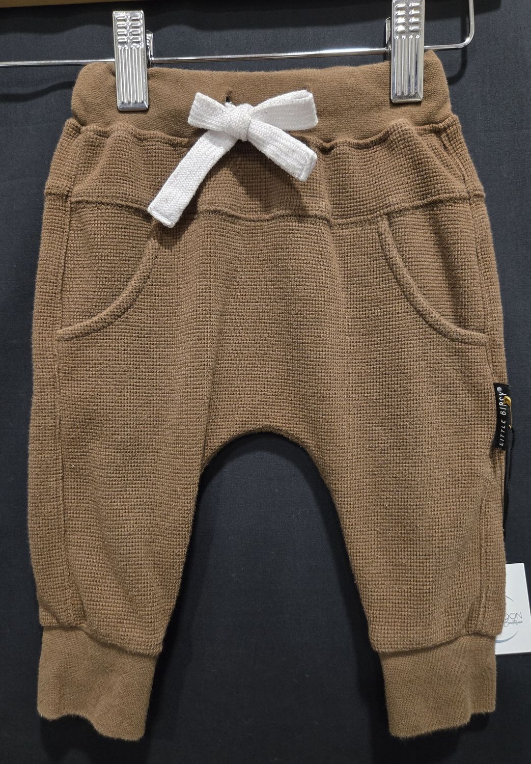 3-6m Little Bipsy Brown Joggers