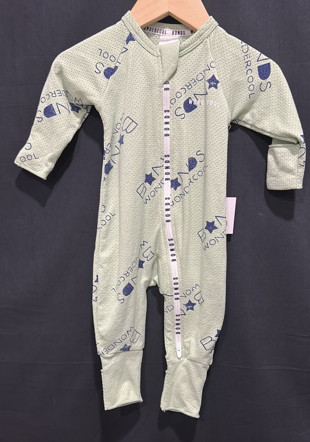0-3m Bonds Green Wondercool Sleeper