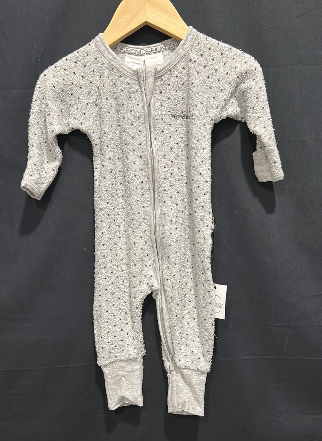 0-3m Bonds Grey Polka Dot Sleeper