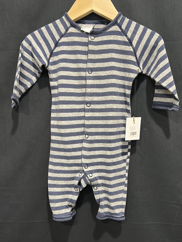 3-6m Bonds Navy Striped Short Romper