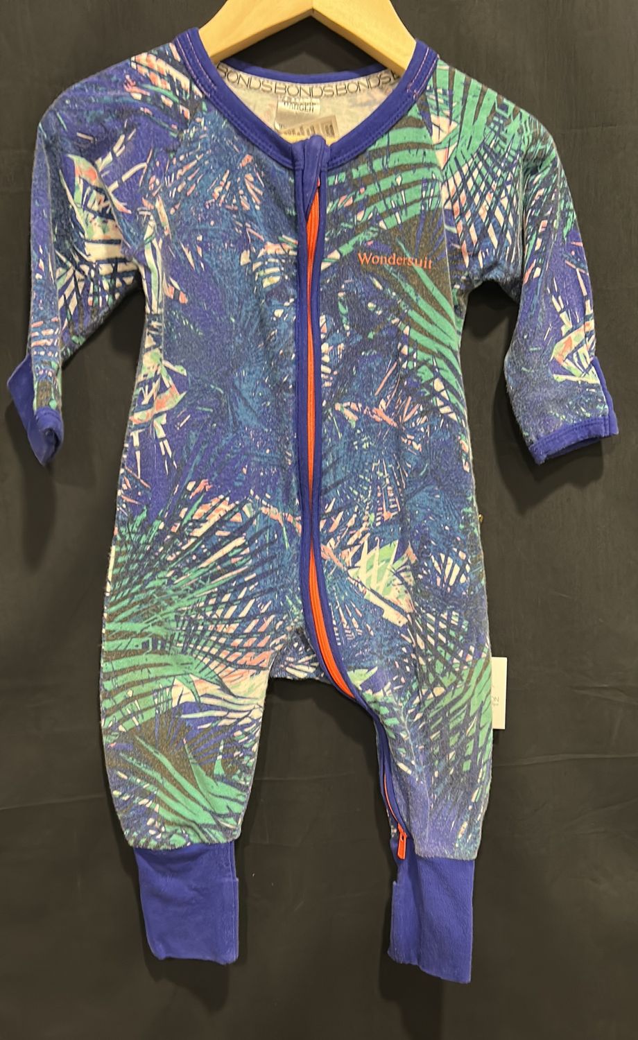 3-6m Bonds Navy Leaves Sleeper