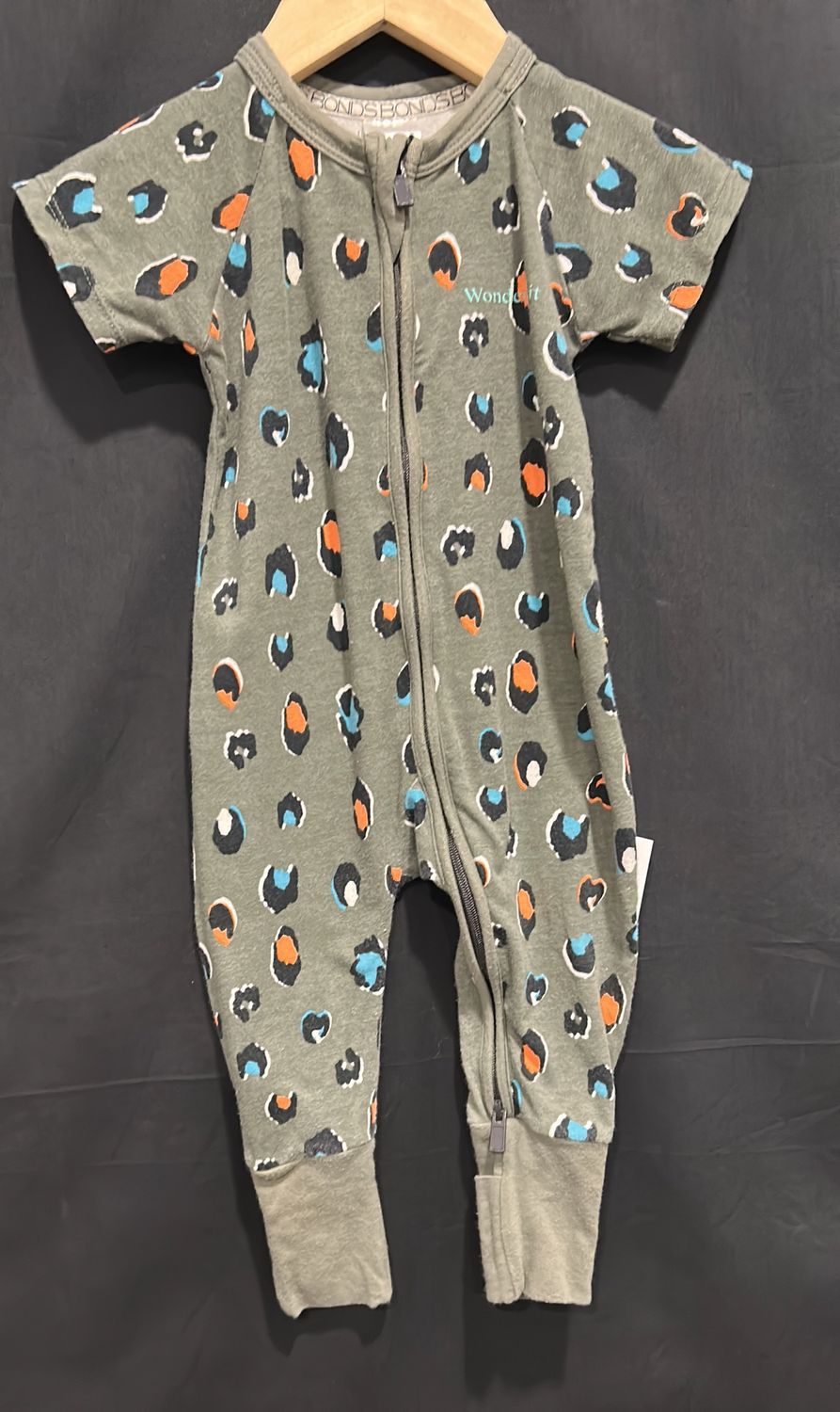 3-6m Bonds Leopard SS Sleeper