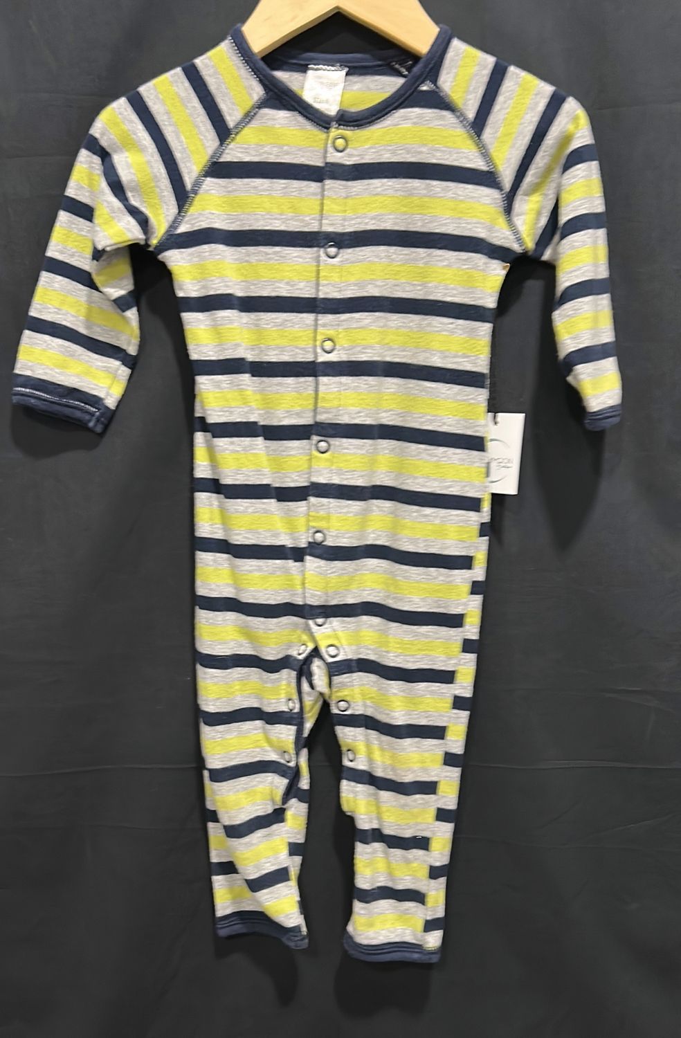 6-12m Bonds Grey &amp; Yellow Striped Sleeper