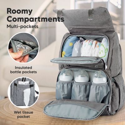 Explorer Diaper Backpack Gray