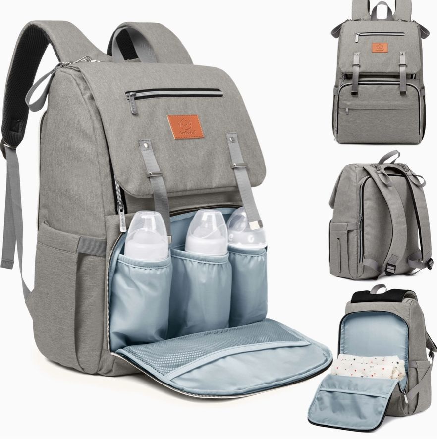 Explorer Diaper Backpack Gray