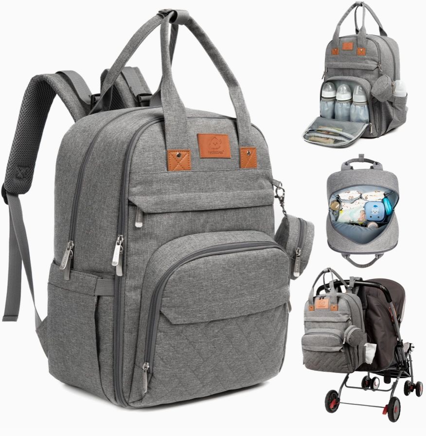 Rove Diaper Backpack Grey