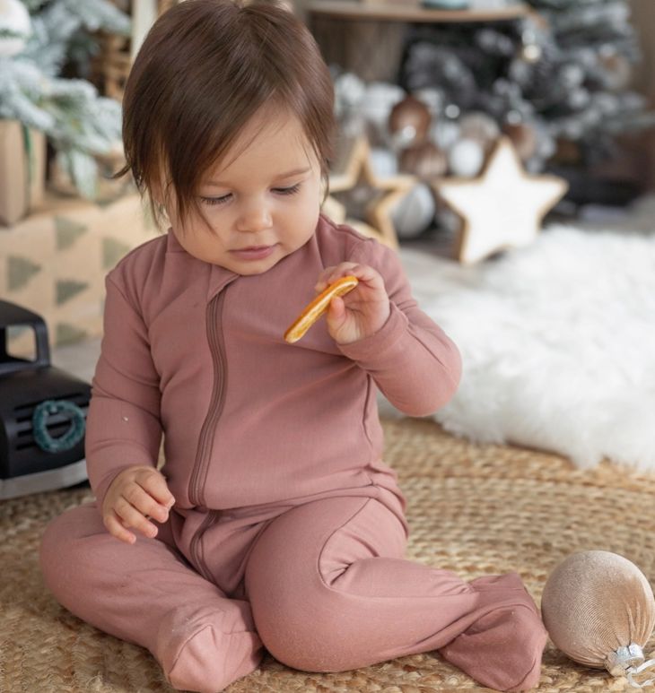 Chocolate Fleece Footie