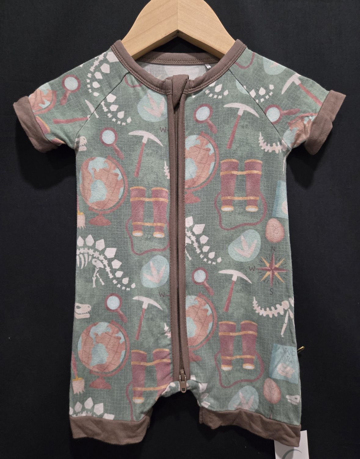 3-6m Sleepy Sloth Explorer Shortie Romper