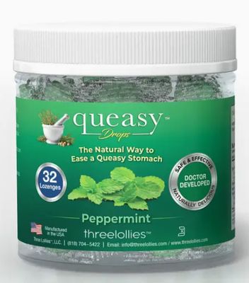 Queasy Drops Peppermint 32 count