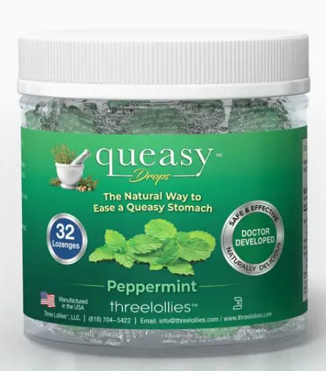 Queasy Drops Peppermint 32 count