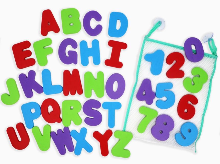 Foam Bath Letters