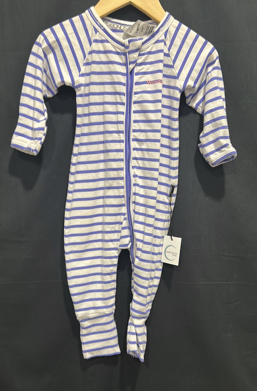 3-6m Bonds Purple Stripe Sleeper