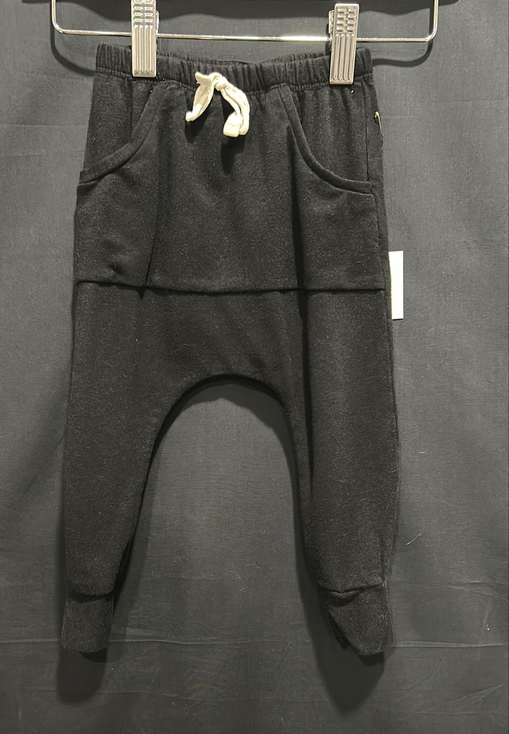 6-12m Posh &amp; Cozy Black Joggers