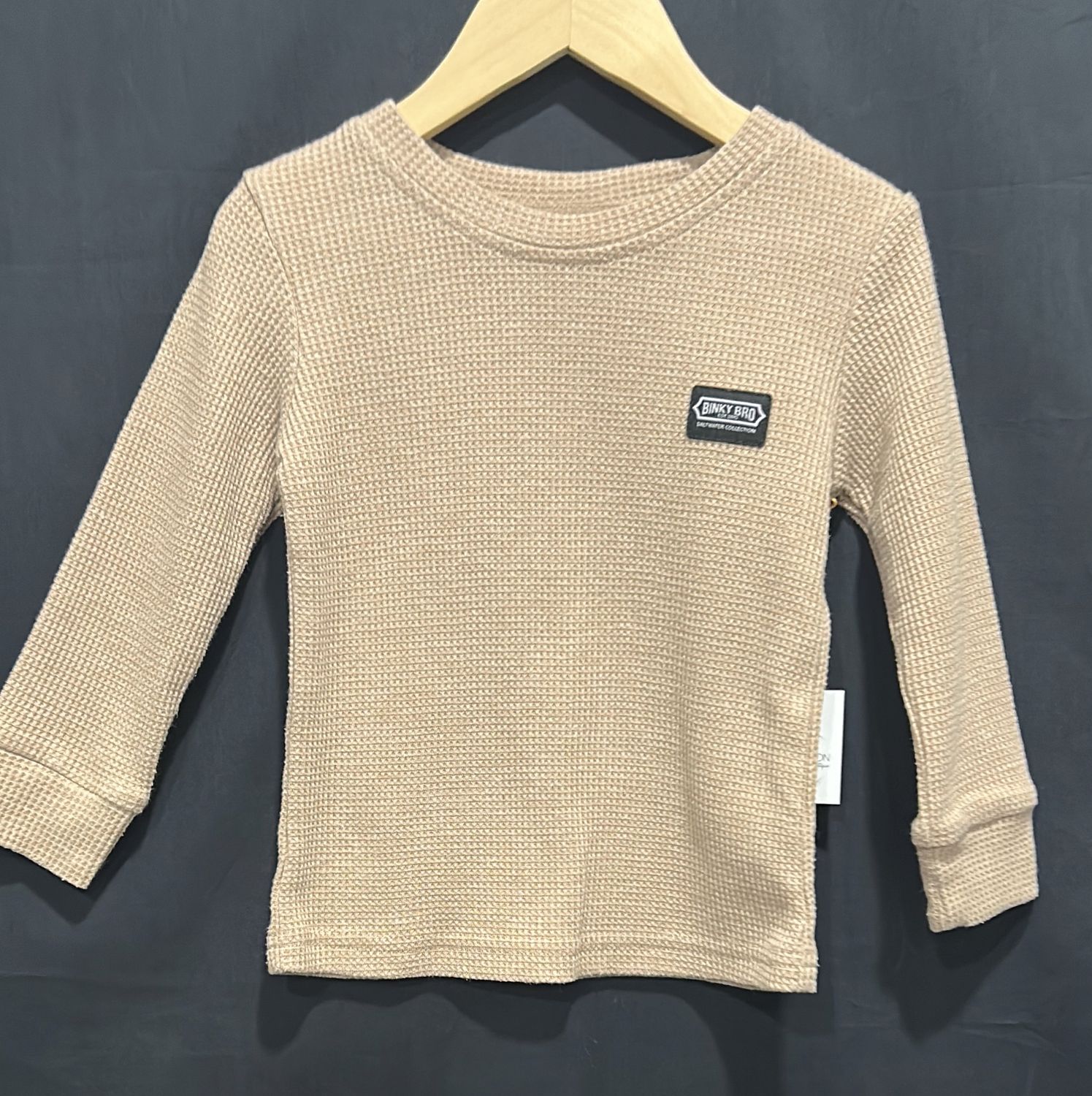 12-18m Binky Bro Tan Long Sleeve