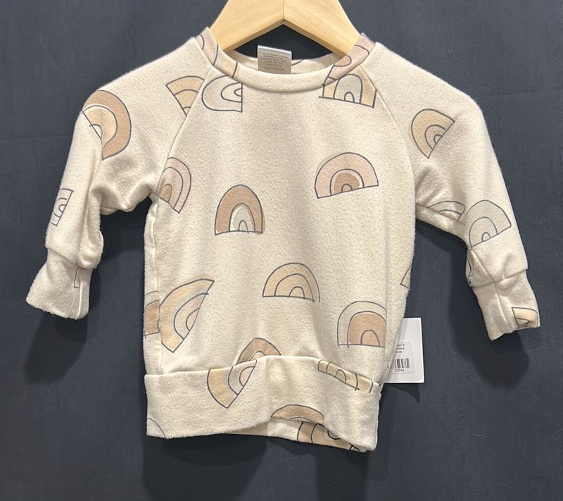 NB-6m Posh &amp; Cozy Rainbow Long Sleeve
