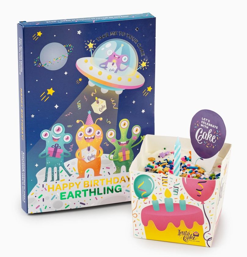 Alien Cake Cards Vanilla Confetti