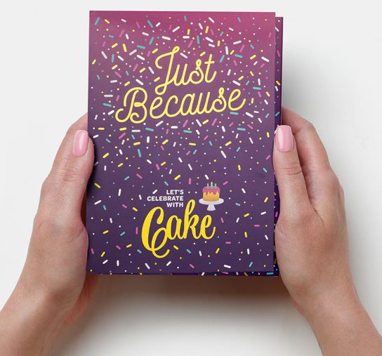 Just Because Cake Card