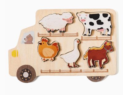 Farm Animal Wooden Puzzle