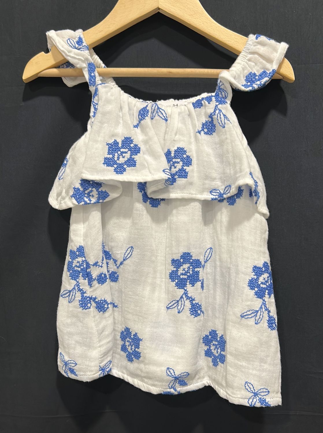 3/4T Zara White Tank