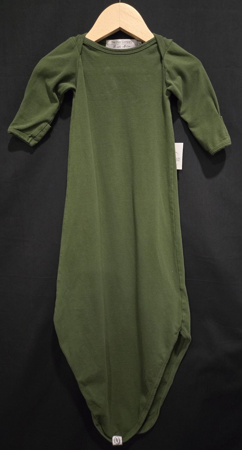 0-3m OVer Company Green Knotted Gown