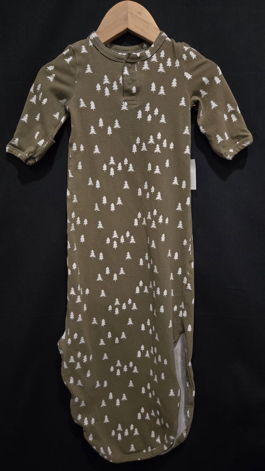 0-3m Mebie Baby Tree Knotted Gown