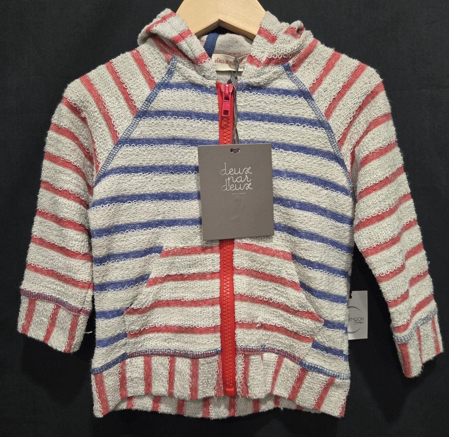 18m Deux Par Deux Striped Sweater