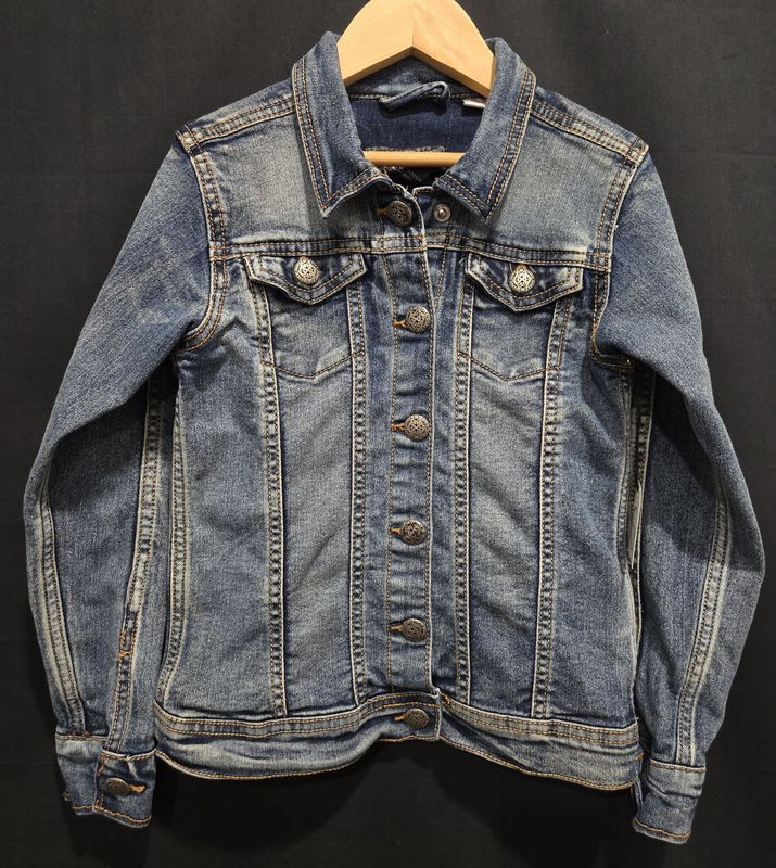 6T Silver Jean Jacket