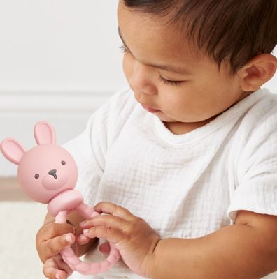 Pink Bunny Sweetie Rattle