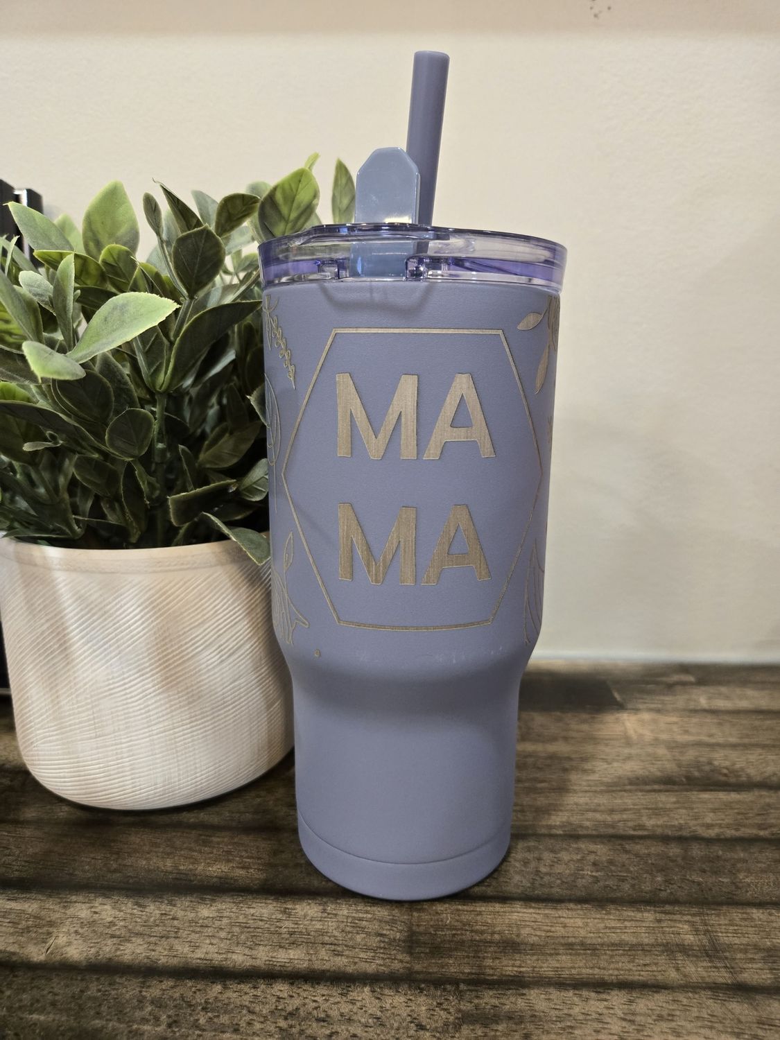 Mama Tumbler 24oz Grey