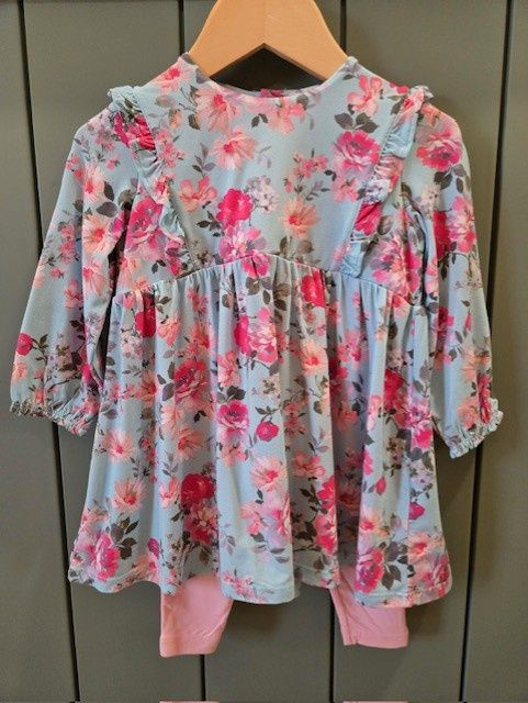 Charlotte Floral LS Dress &amp; Legging Set