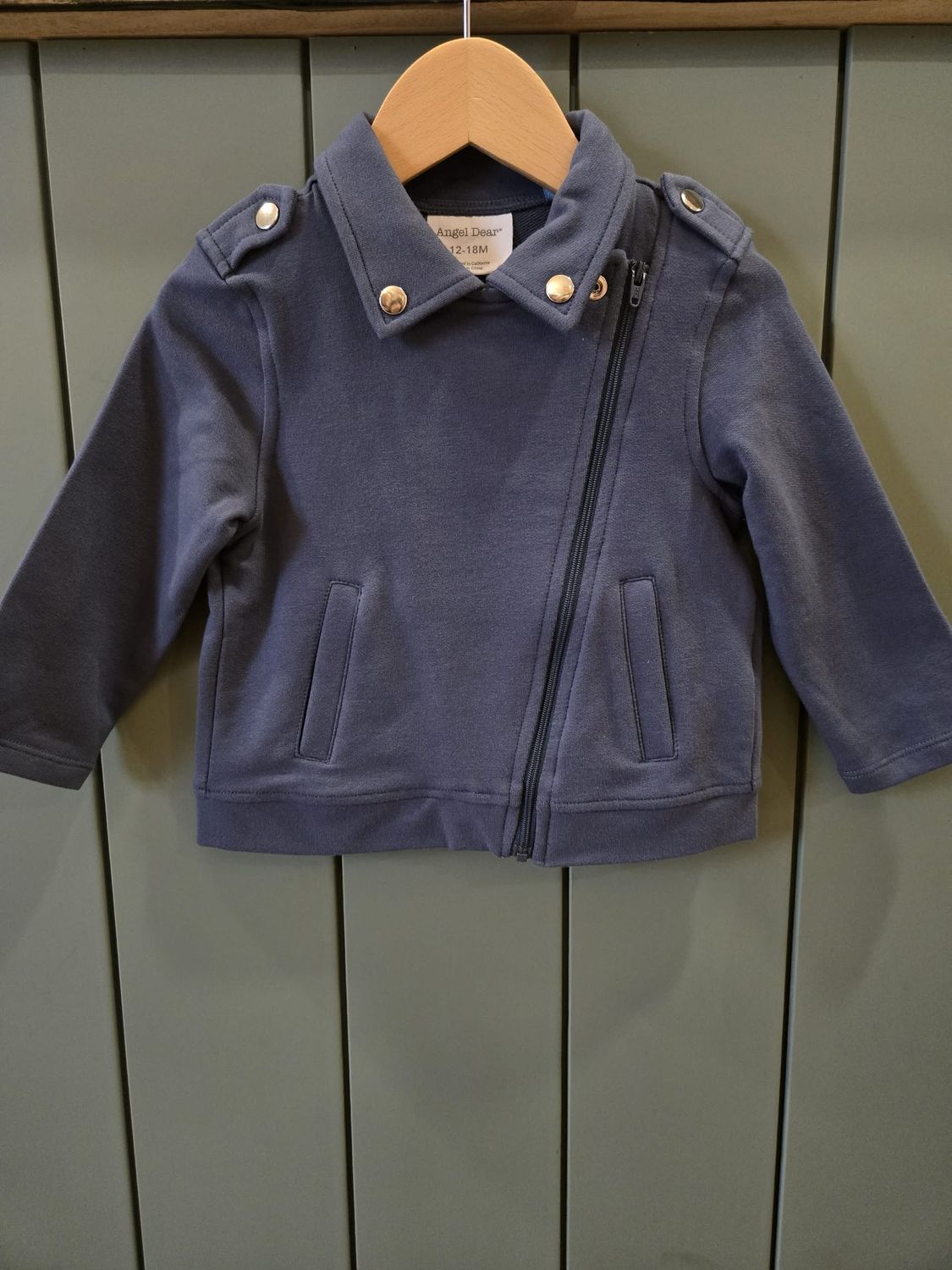 Vintage Indigo Motorcycle Jacket