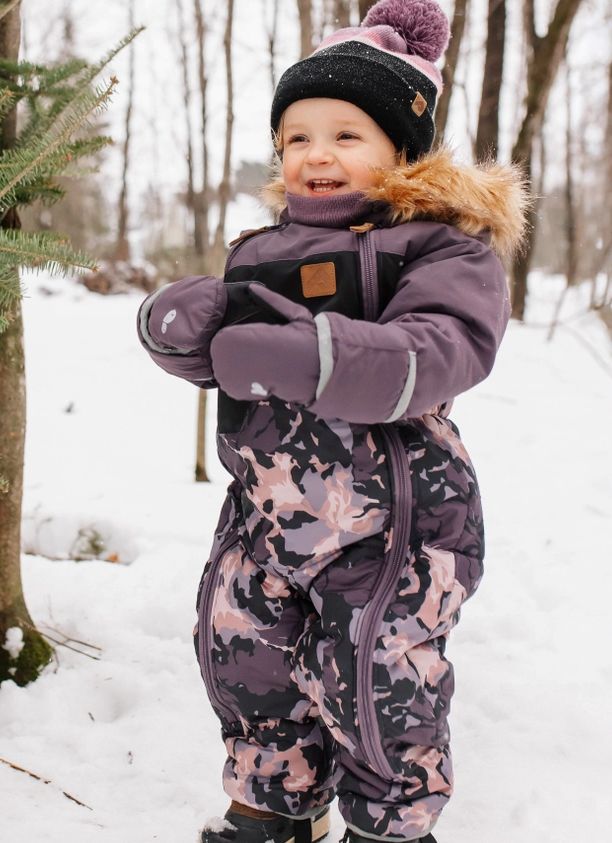 One Piece Baby Snowsuit- Abstract