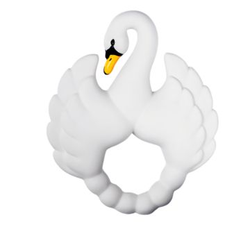 Swan Teether- White