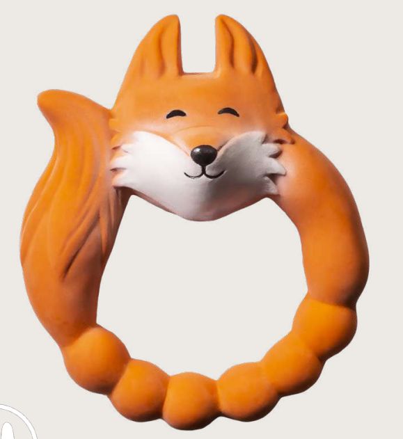 Fox Teether- Orange
