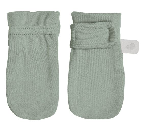 Bamboo Scratch Mittens, Colour: Moss Green